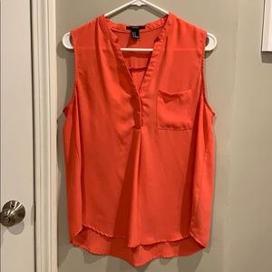 Forever21 coral tank top, medium